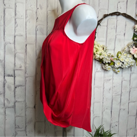 Red 100% silk Amanda Uprichard top - Picture 3 of 7